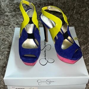 Jessica Simpson Multicolor Platform Heels